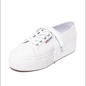 Superga platform 2790 leather white Size 39